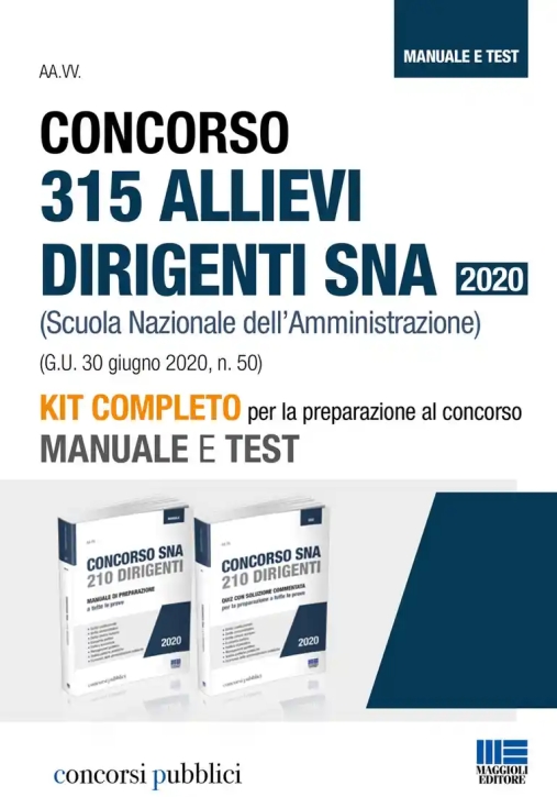 Immagine 0 di Kit 315 Allievi Dirigenti Sna 2vol.