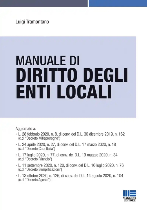 Immagine 0 di Manuale Diritto Enti Locali