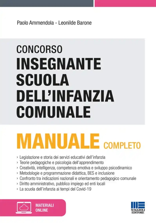 Immagine 0 di Concorso Insegnante Scuola Dell'infanzia Comunale. Con Espansione Online