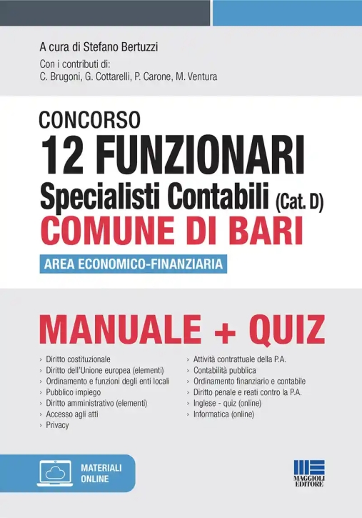 Immagine 0 di 12 Funzionari Spec.contab.cat.d Bari