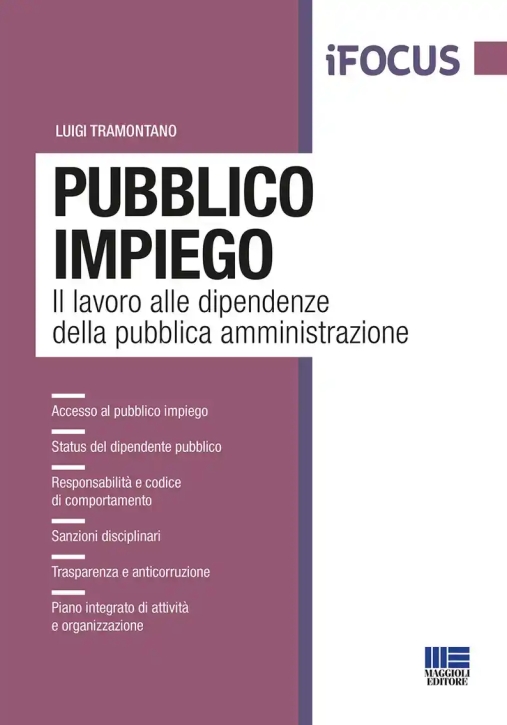 Immagine 0 di Pubblico Impiego. Il Lavoro Alle Dipendenze Della Pubblica Amministrazione