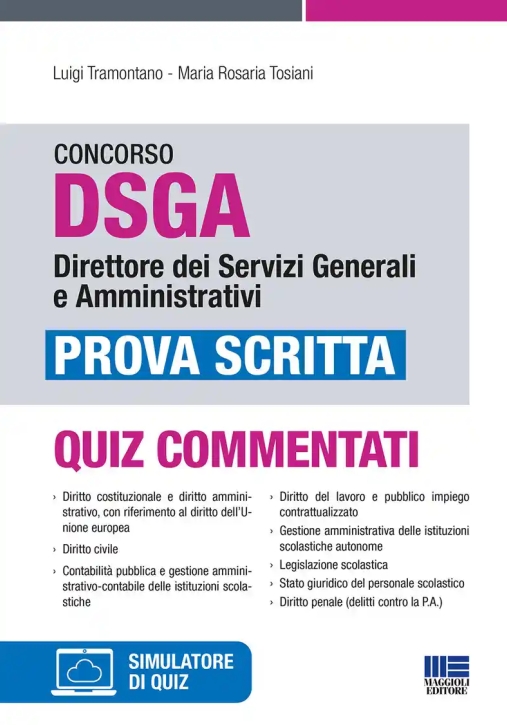 Immagine 0 di Concorso Dsga Direttore Dei Servizi Generali E Amministrativi. Prova Scritta. Con Software Di Simula