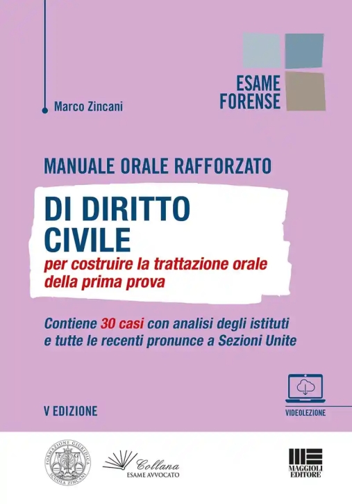 Immagine 0 di Manuale Orale Rafforzato Di Diritto Civile Per Costruire La Trattazione Orale Della Prima Prova. Con