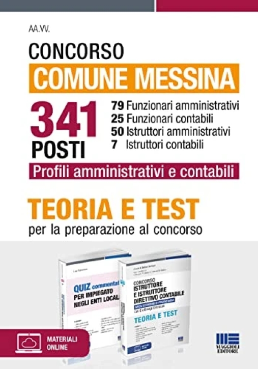 Immagine 0 di Kit Concorso Com.messina 341 Amm.vi Cont