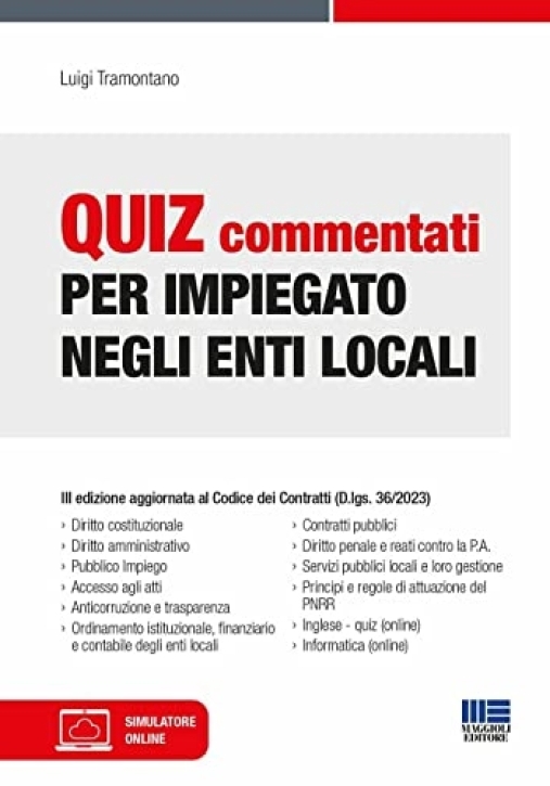 Immagine 0 di Quiz Commentati Impiegato Enti Loc.3ed