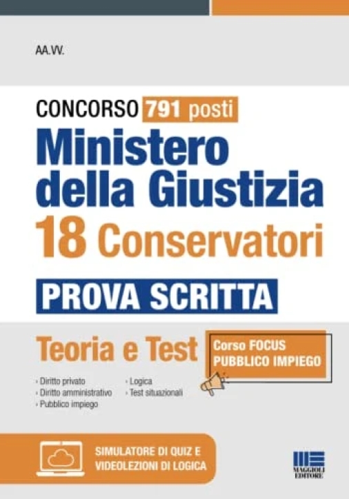 Immagine 0 di 18 Conservatori Min.giustizia Pr.scritta