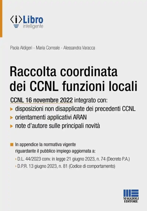 Immagine 0 di Raccolta Coordinata Dei Ccnl Funzioni Locali