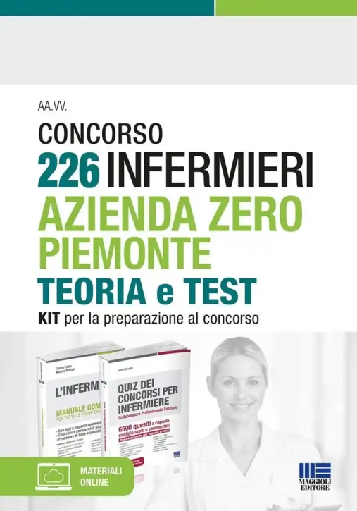 Immagine 0 di 226 Infermieri Azienda Zero Piemonte - Kit 2v Teoria + Test