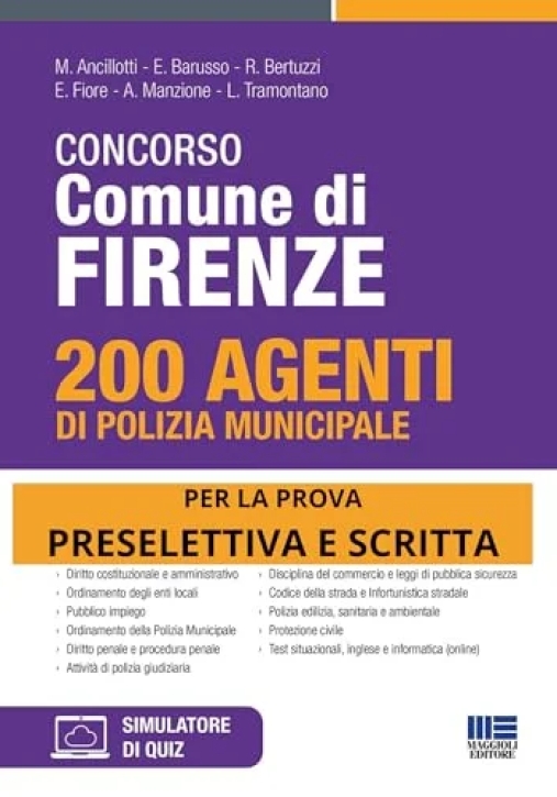 Immagine 0 di 200 Agenti Polizia Municipale - Comune Firenze - Teoria + Test