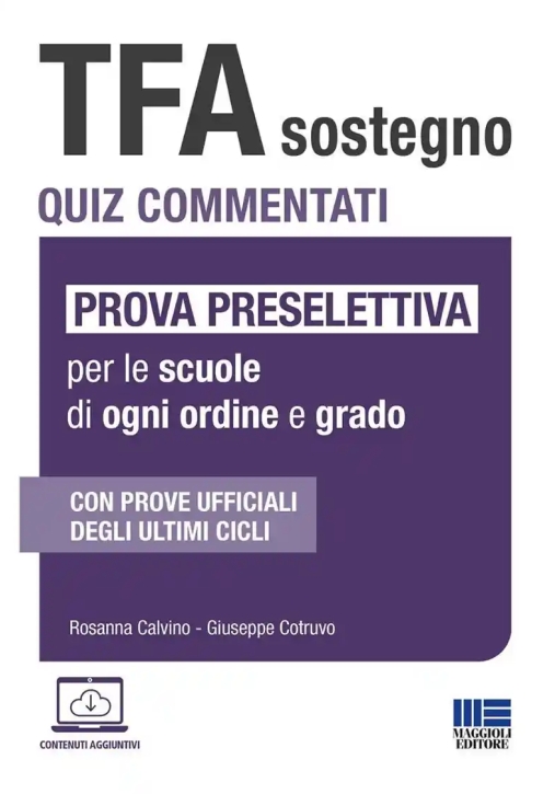 Immagine 0 di Tfa Sostegno Quiz Comm.preselettiva