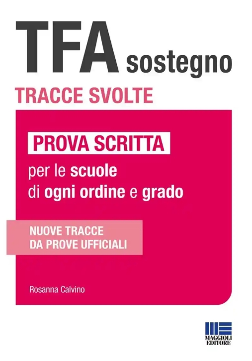 Immagine 0 di Tfa Sostegno Tracce Prova Scritta 3ed.