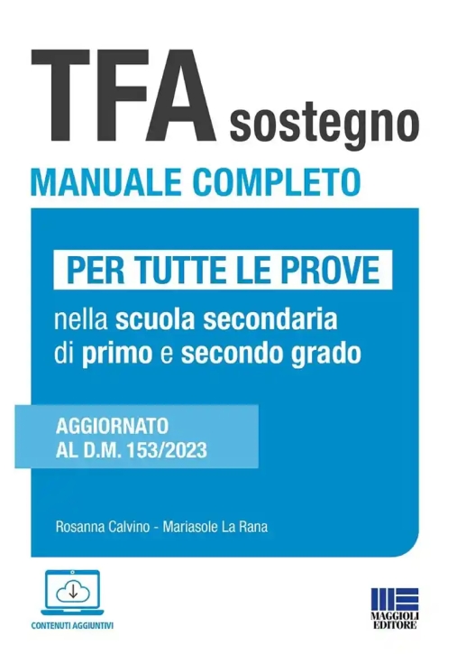 Immagine 0 di Tfa Sostegno Manuale Completo Tutte Prov