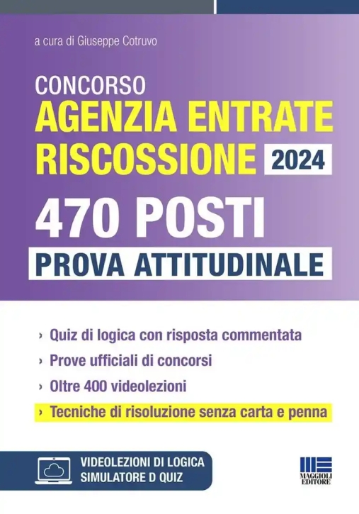 Immagine 0 di Concorso 470 Ag.entrate 2024 Attitudin.