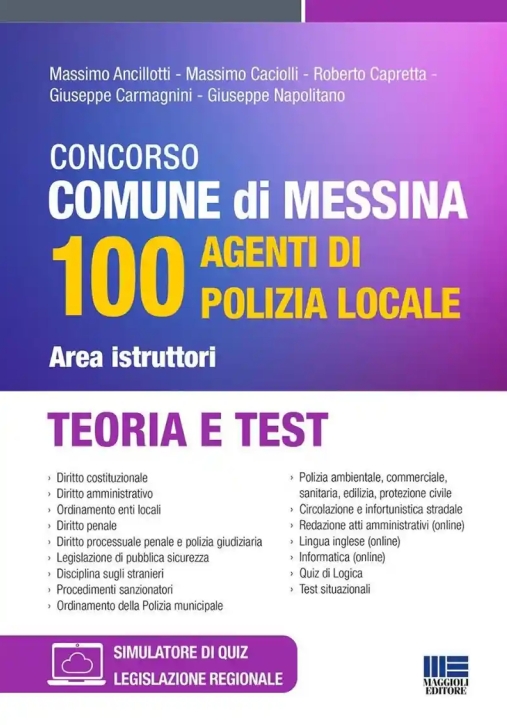 Immagine 0 di 100 Agenti Istruttori Polizia Locale - Comune Messina - Manuale + Quiz