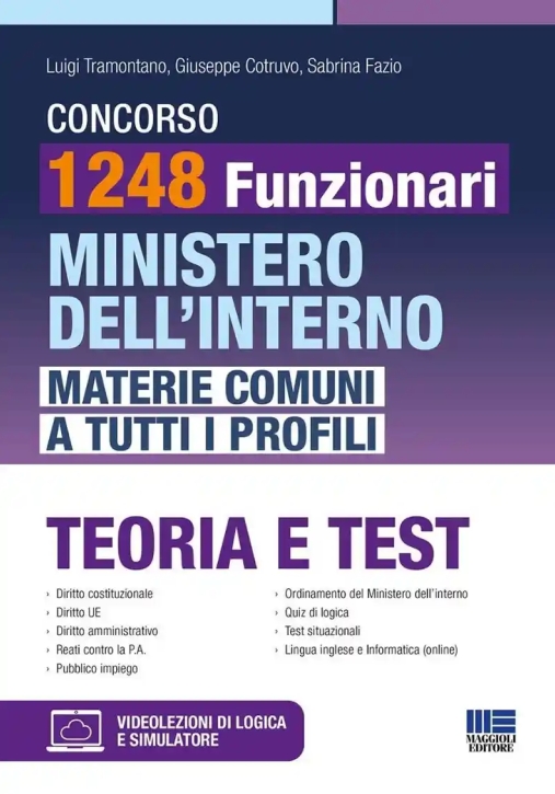 Immagine 0 di 1248 Funzionari Min.interno Teoria Test