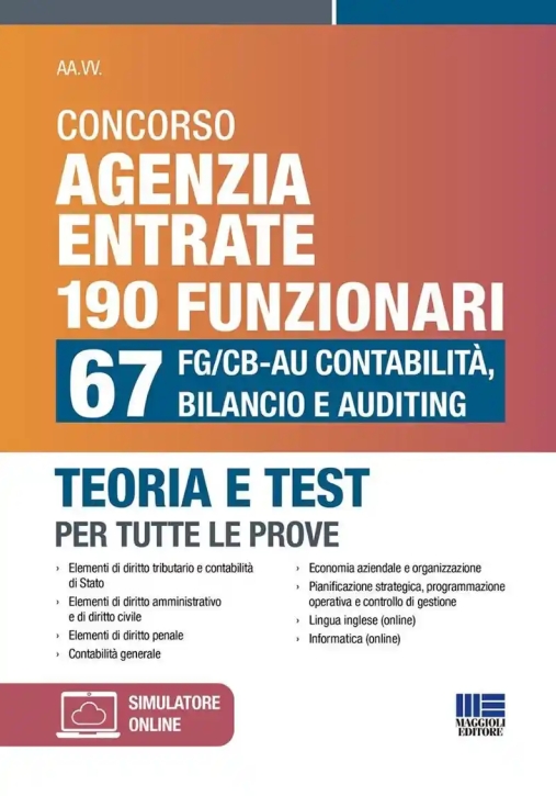 Immagine 0 di 190 Funzionari Agenzia Entrate - 67 Contabilita' Bilancio - Teoria + Qui