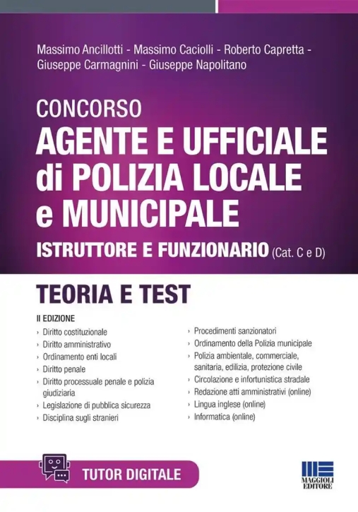 Immagine 0 di Agente E Ufficiale Polizia Locale E Municipale Manuale (c E D)