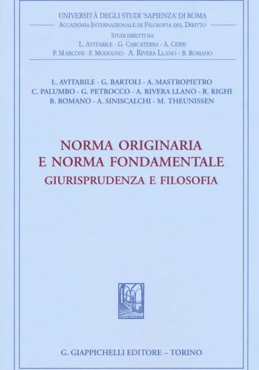 Immagine 0 di Norma Originaria Norma Fondamentale