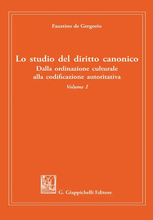 Immagine 0 di Studio Diritto Canonico Vol.i