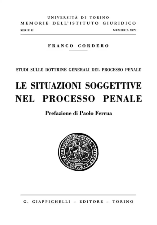 Immagine 0 di Situazioni Soggettive Processo Penale