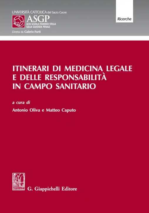 Immagine 0 di Itinerari Medicina Legale