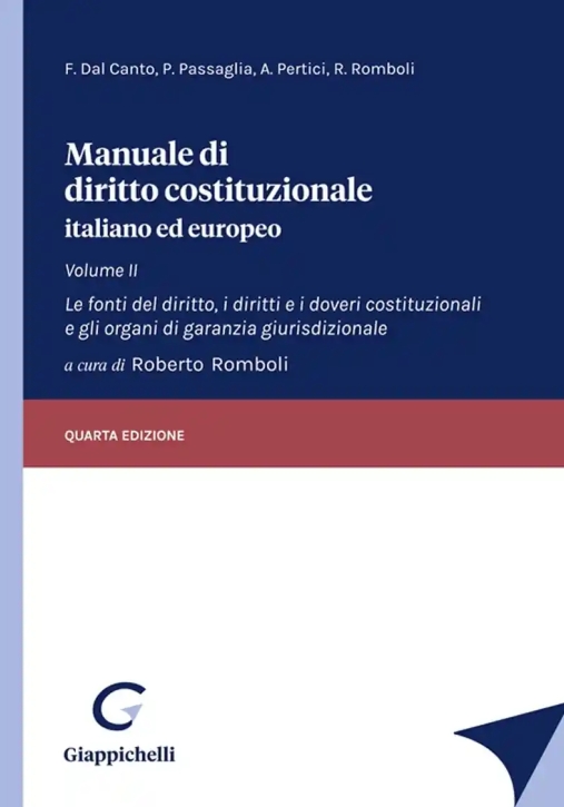 Immagine 0 di Manuale Dir.costituzionale Vol.2 4ed.