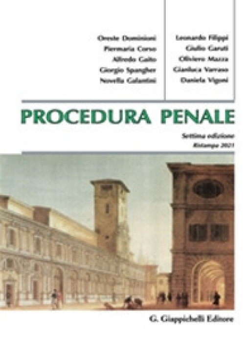 Immagine 0 di Procedura Penale 7ed.agg.2021