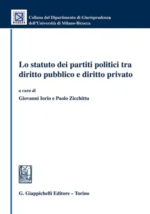 Immagine 0 di Statuto Partiti Politici Dir.pubblico