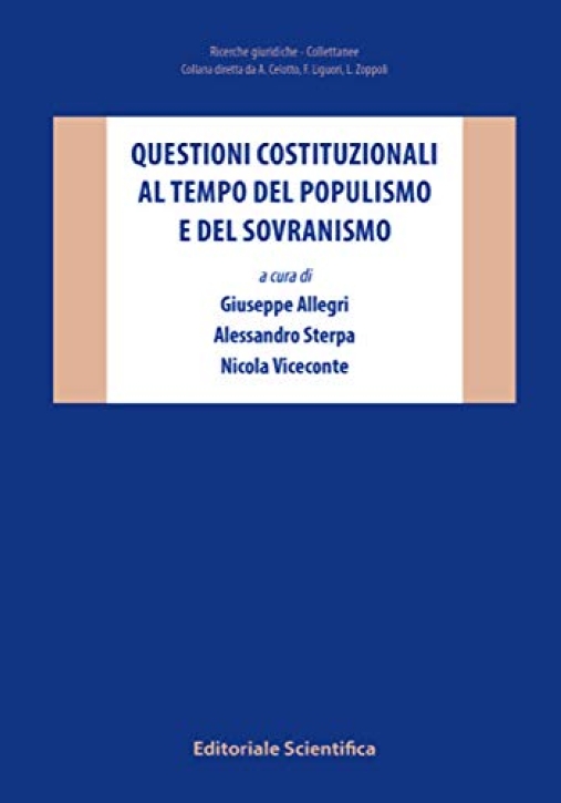 Immagine 0 di Questioni Costituzionali Tempo Populismo