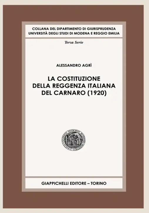 Immagine 0 di Costituzione Reggenza Italiana Carnaro