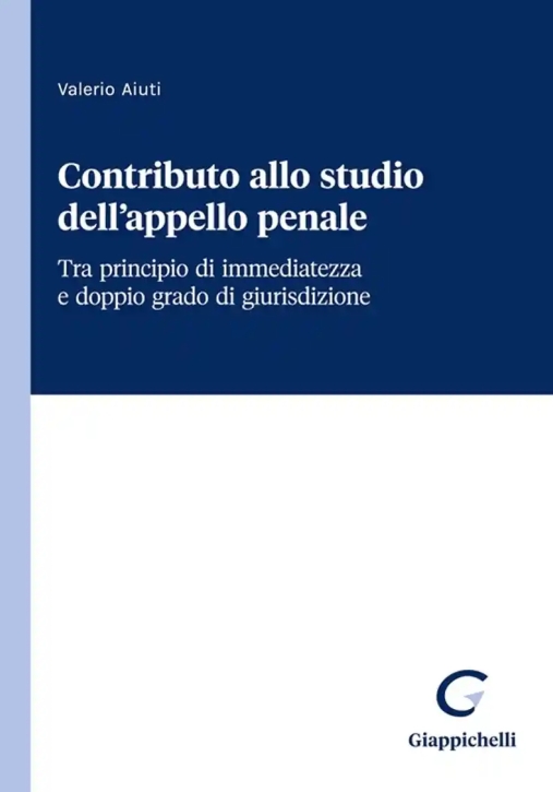 Immagine 0 di Contributo Allo Studio Appello Penale