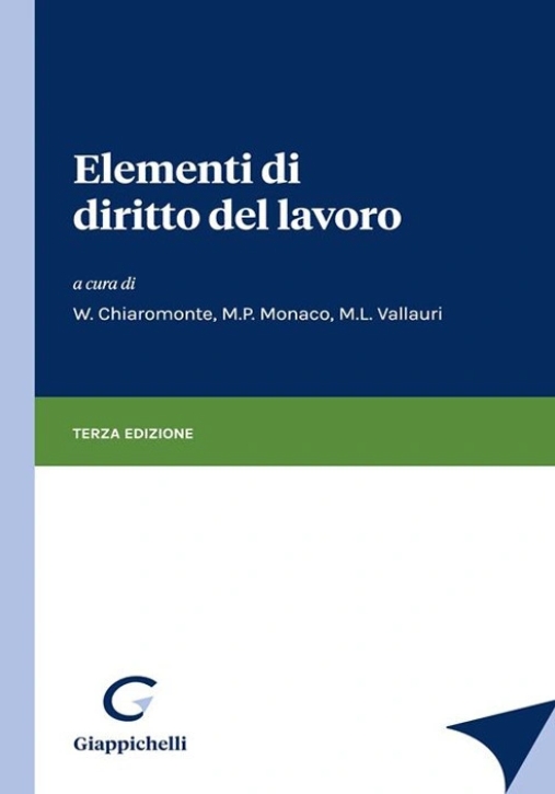 Immagine 0 di Elementi Diritto Del Lavoro 3ed.