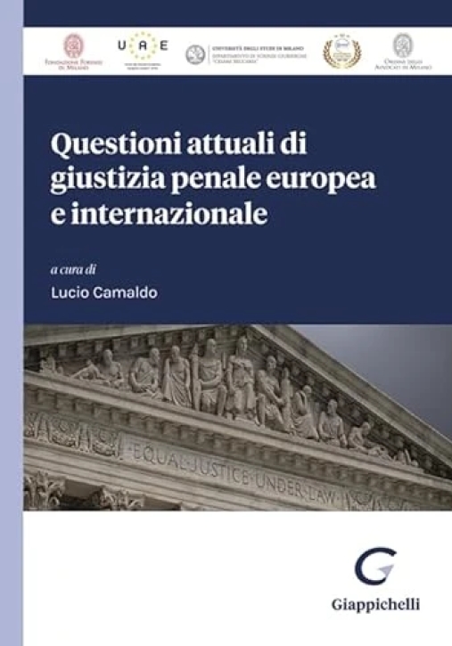 Immagine 0 di Questioni Attuali Giustizia Penale Europ