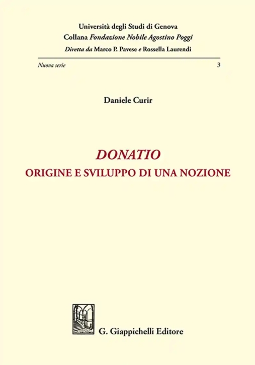 Immagine 0 di Donatio Origine E Sviluppo Una Nozione