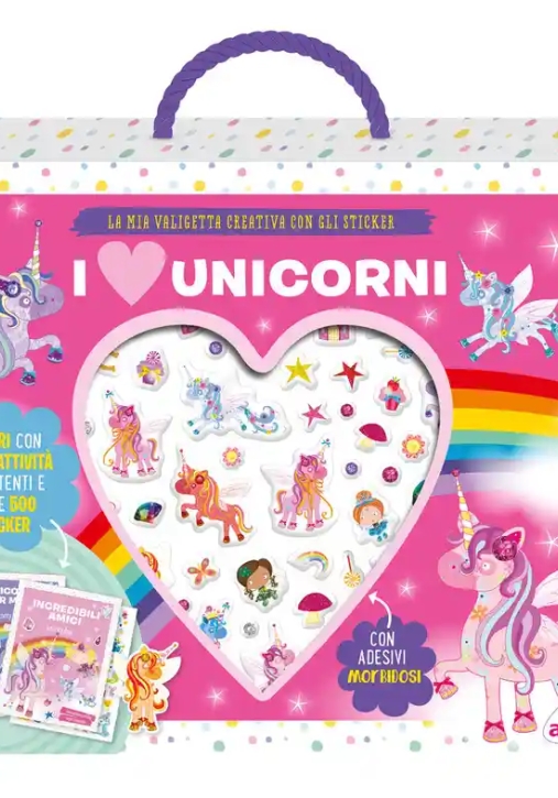 Immagine 0 di Valigetta Con Stickers Unicorni