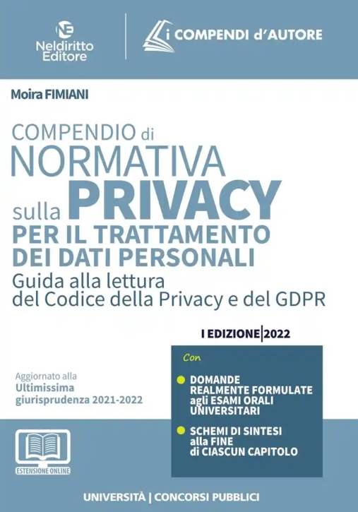 Immagine 0 di Compendio Normativa Sulla Privacy 2022