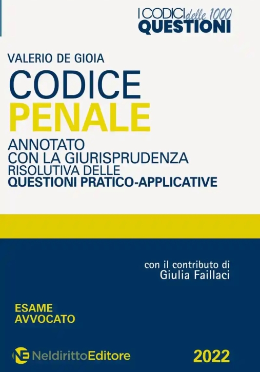 Immagine 0 di Cosdice Penale 1000 Questioni