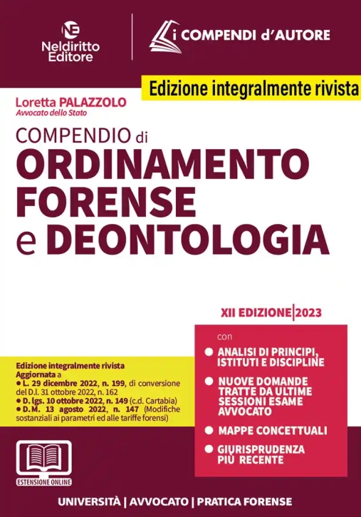 Immagine 0 di Compendio Ord.deontologia Forense 2023