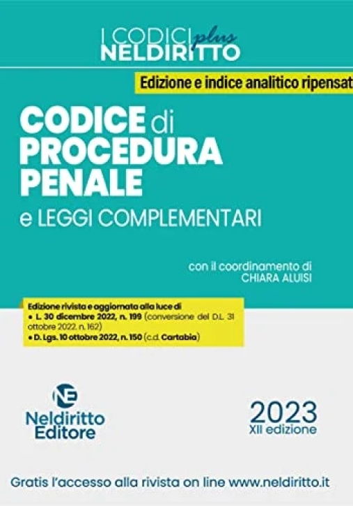 Immagine 0 di Codice Proced.penale Normat.plus 2023