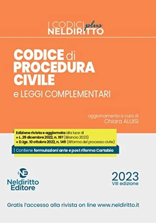 Immagine 0 di Codice Proced.civile Normat.plus 2023