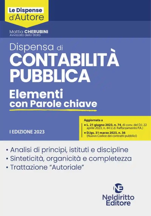 Immagine 0 di Dispensa Contabilita' Pubblica 2023