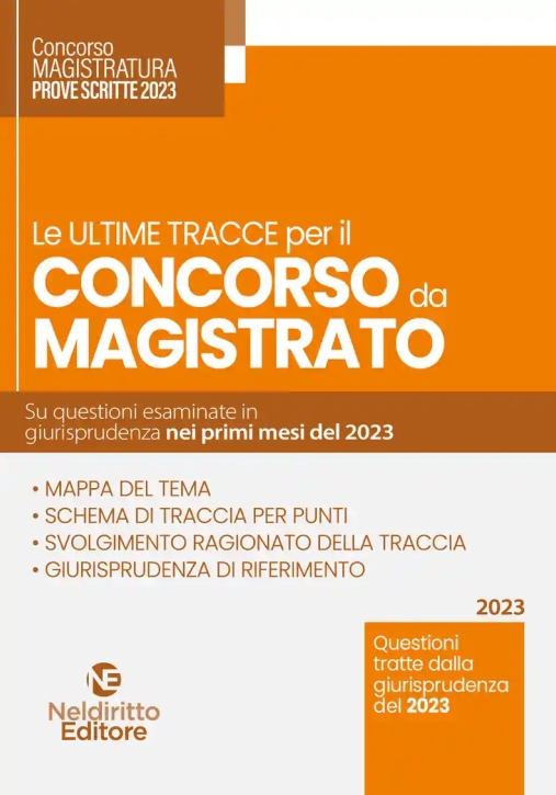 Immagine 0 di Ultime Tracce Concorso Magistrato 2023