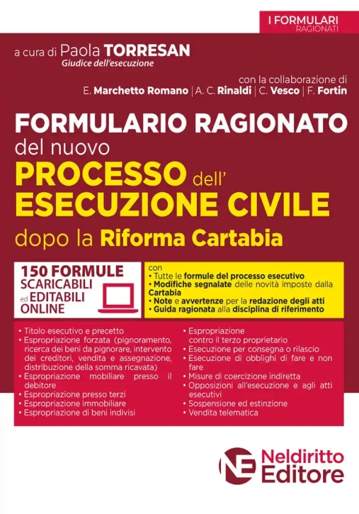 Immagine 0 di Formulario Ragionato Proc.esecuz.civile