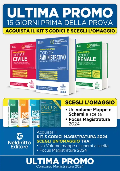 Immagine 0 di Kit Codici Magistratura 2024 3vol.