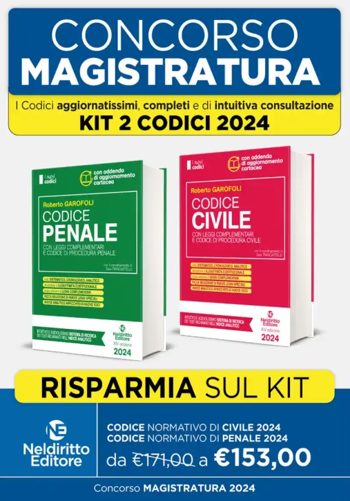 Immagine 0 di Kit Codici Magistratura 2024 Civ-pen.