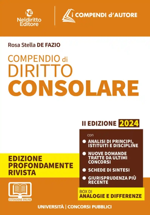 Immagine 0 di Compendio  Diritto Consolare 2024 2ed.