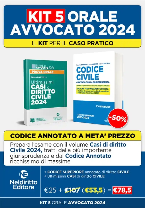 Immagine 0 di Kit Speciale Orale Avvocato 2024 2vol.