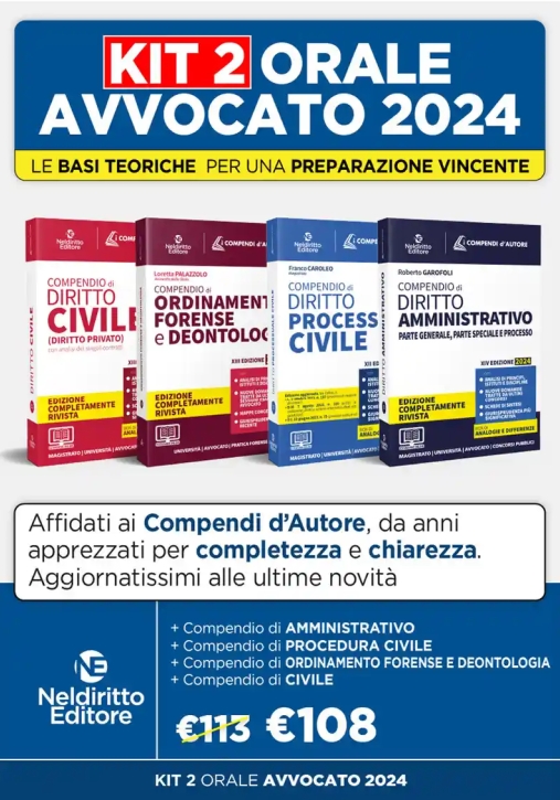 Immagine 0 di Kit 4 Compendi 2024 Civile