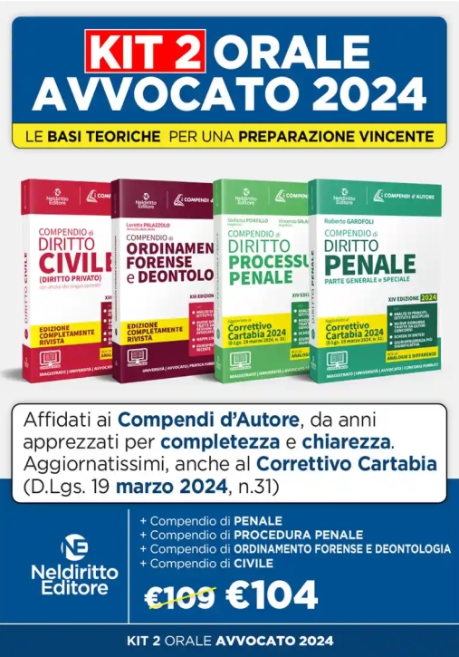 Immagine 0 di Kit 4 Compendi 2024 Penale