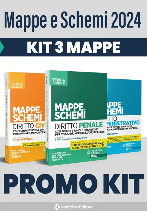 Immagine 0 di Kit Mappe E Schemi 2024 3vol.